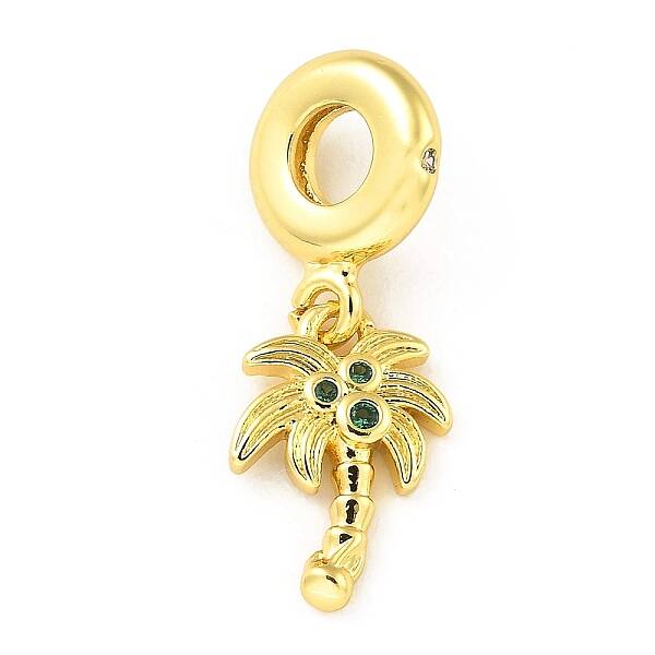 Rack Plating Brass Micro Pave Cubic Zirconia Pendant