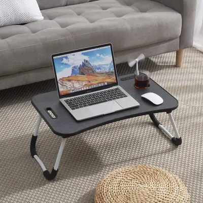 Nestl Foldable Laptop Desk for Bed & Couch with USB Ports â Portable Lap Desk with Stand for Work & Reading