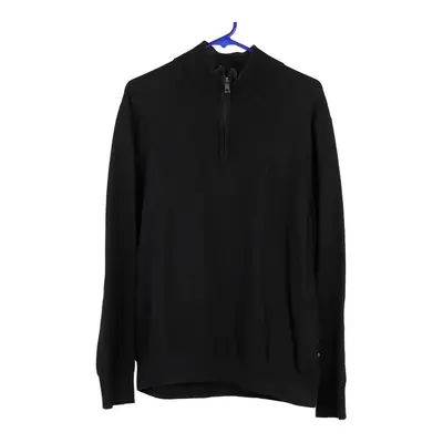 Nautica 1/4 Zip - XL Black Cotton