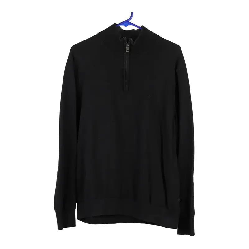 Nautica 1/4 Zip - XL Black Cotton