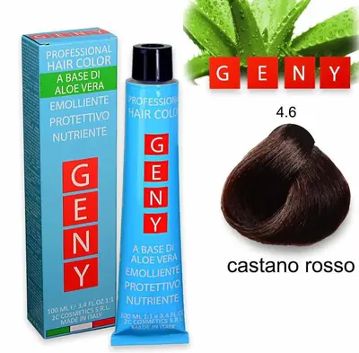 Geny Professional Tintura 100 Ml Castano Rosso 4.6