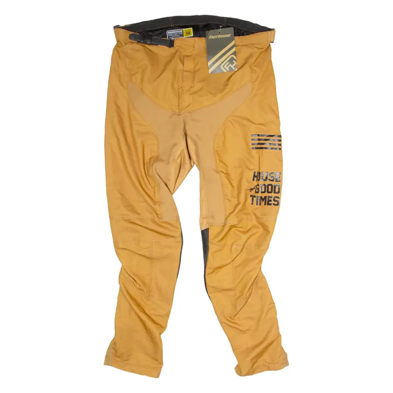 FASTHOUSE Motocross Mens Trousers Yellow Regular Tapered W38 L30