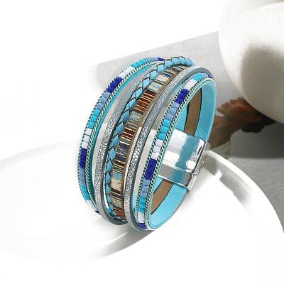 Bohemia PU Leather Cord Multi-strand Bracelets