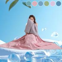 Cooling Blanket, Lightweight Breathable Silky Soft Blanket, Comfortable Bedding for Home Bedroom, Perfect Gift for Loved Ones