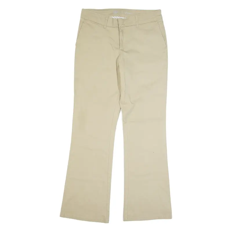 DICKIES Chino Style Workwear Womens Trousers Beige Slim Bootcut W32 L31