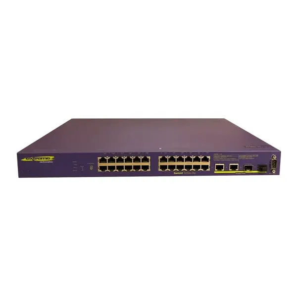 Extreme Networks X250E-24P | Summit 24 x RJ-45 Ports 10/100/1000Base-T + 2 x Combo RJ-45/SFP Ports Layer 3 Managed Stackable ...