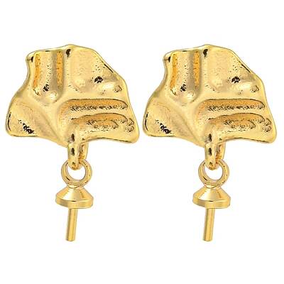 Rack Plating Brass Studs Earrings Finding