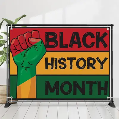 Juneteenth Fist Simple Black History Month Backdrop - Aperturee
