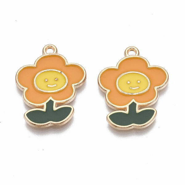 Alloy Enamel Pendants