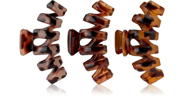 Brushworks Tortoiseshell Claw Hair Clips 3pcs