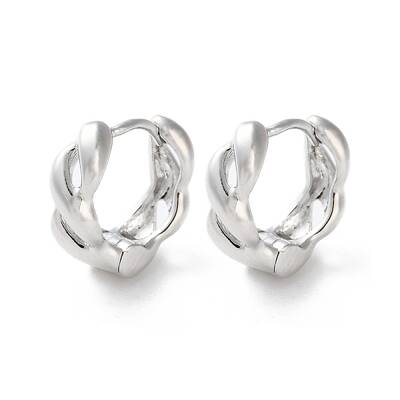 Rack Plating Brass Hoop Earrings