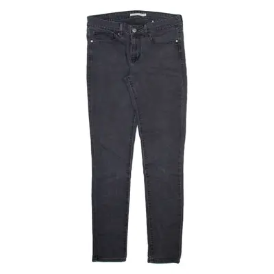 LEVI'S 711 Womens Jeans Grey Slim Skinny W27 L32