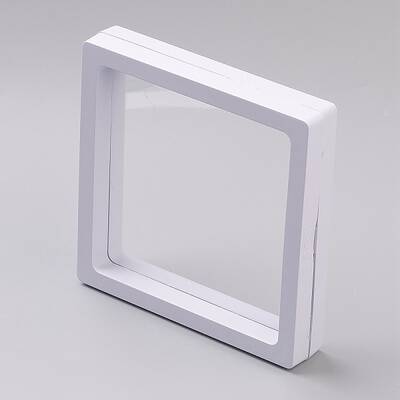 Square Transparent 3D Floating Frame Display