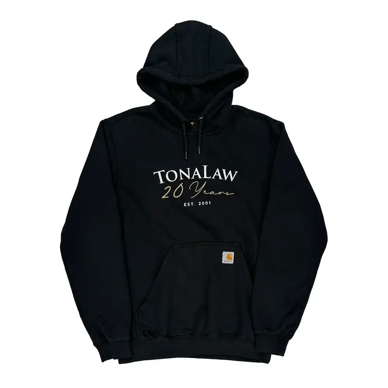 20 Years Anniversary Carhartt Hoodie - Small Black Cotton Blend | Size: small