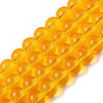 Transparent Glass Beads Strands