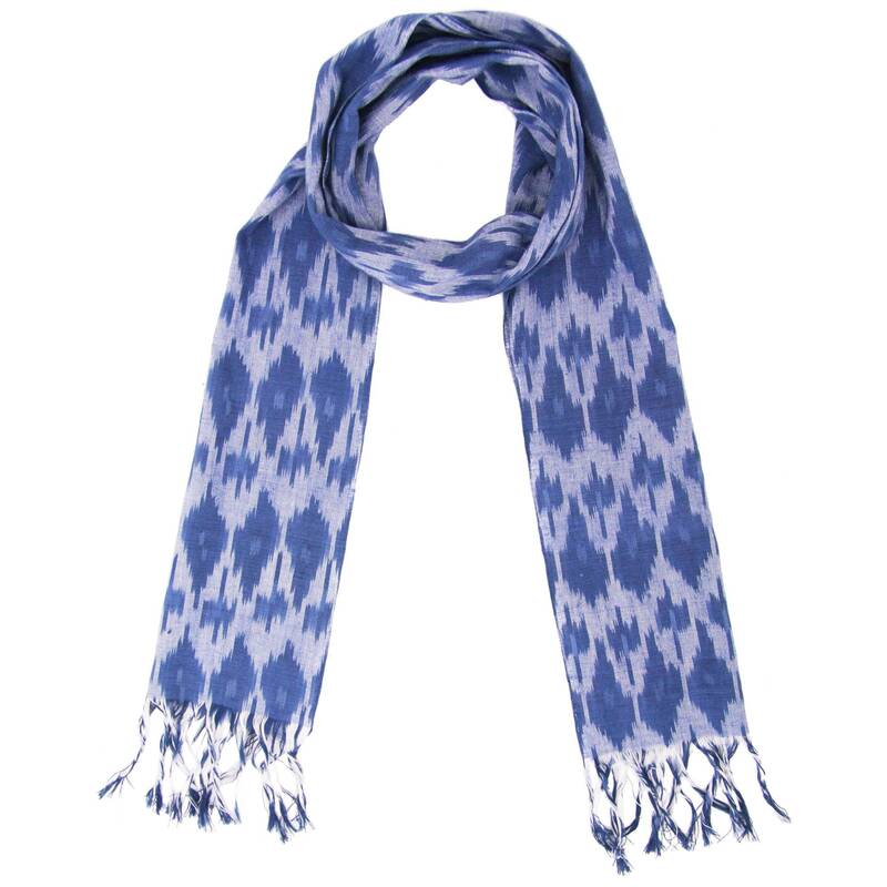 Atitlan Ikat Woven Scarf - Pink