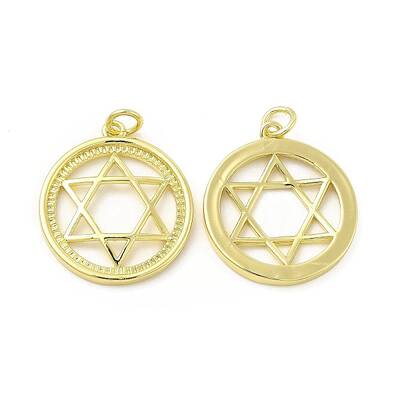 Brass Micro Pave Cubic Zirconia Pendants