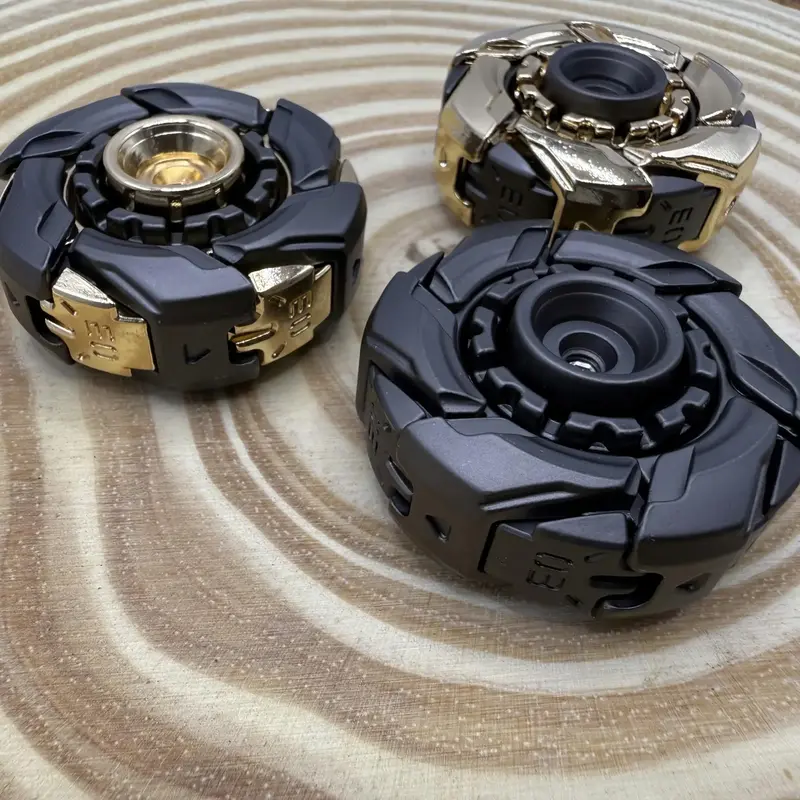 Fidget Spinner Toy,  1 Piece Metallic Design Stress Relief Toy, Open Armor Spinning Top Fidget Toys, Novelty Toys for Adults