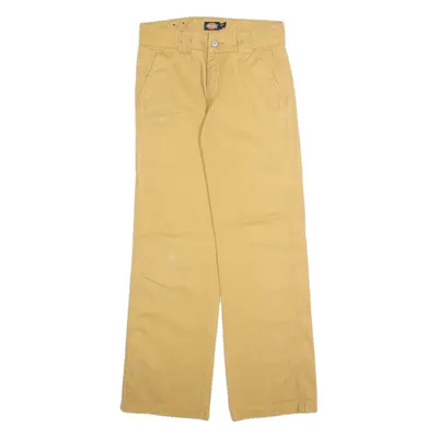 DICKIES Cargo Womens Trousers Beige Regular Straight W28 L28