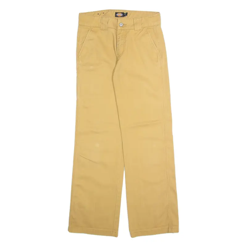 DICKIES Cargo Womens Trousers Beige Regular Straight W28 L28