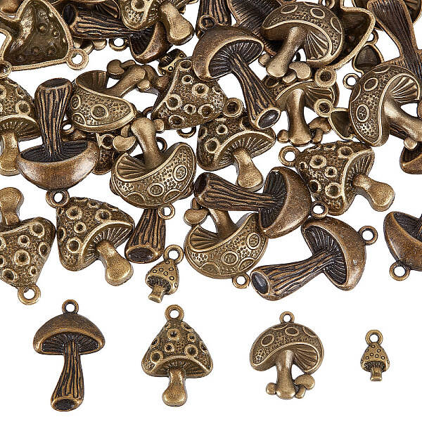 64pcs 4 style Alloy Pendants