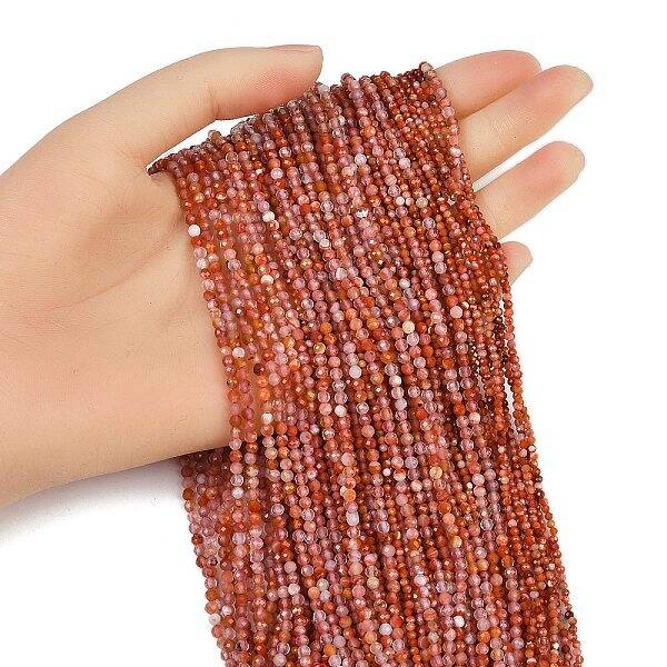 Natural Red Agate Beads Strands