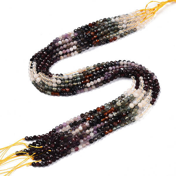 Natural & Synthetic Mixed Gemstone Beads Strands