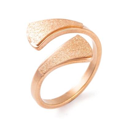 304 Stainless Steel Triangle Open Cuff Ring foe Women
