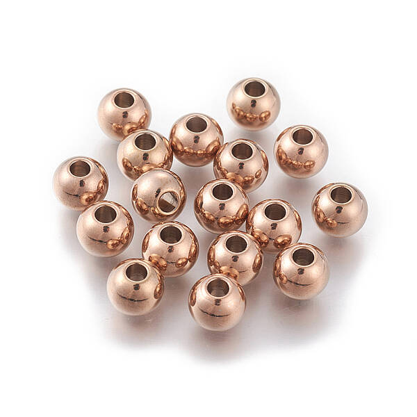 Ion Plating(IP) Round 304 Stainless Steel Beads