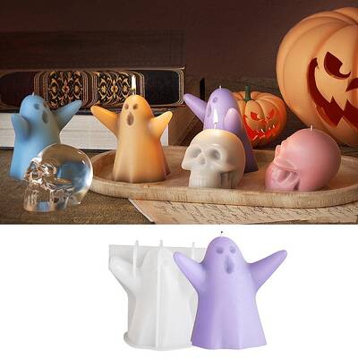 Halloween Theme Candle Silicone Molds