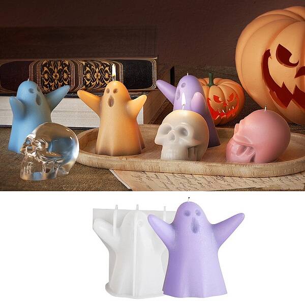 Halloween Theme Candle Silicone Molds