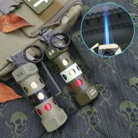 (Butane Gas Not Included)Creativity Cool GIF Unique M84 Model Lighter Series, Windproof Style Lighter – Refillable Blue Jet...