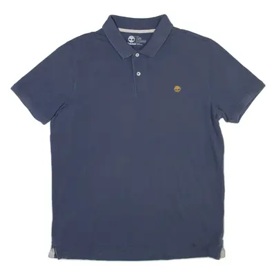 TIMBERLAND Slim Fit Mens Polo Shirt Blue L