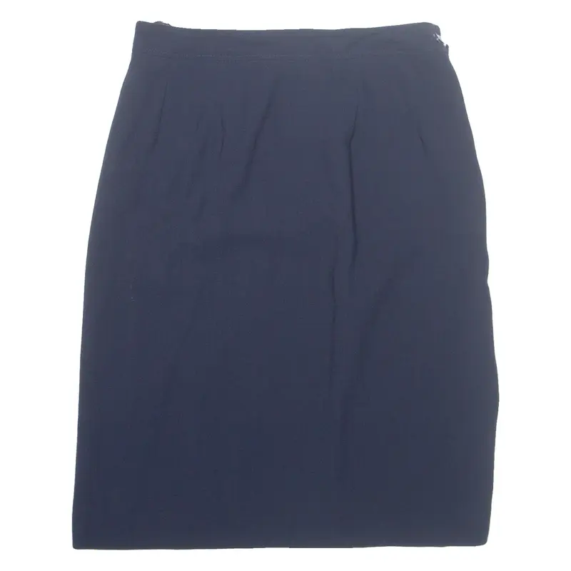 JEAN MUIR Womens Pencil Skirt Blue Knee Length M