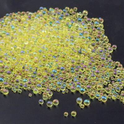 AB Color Plated 3D Nail Art Glass Mini Ball Beads