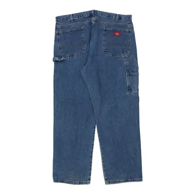 Dickies Carpenter Trousers - 41W 31L Blue Cotton