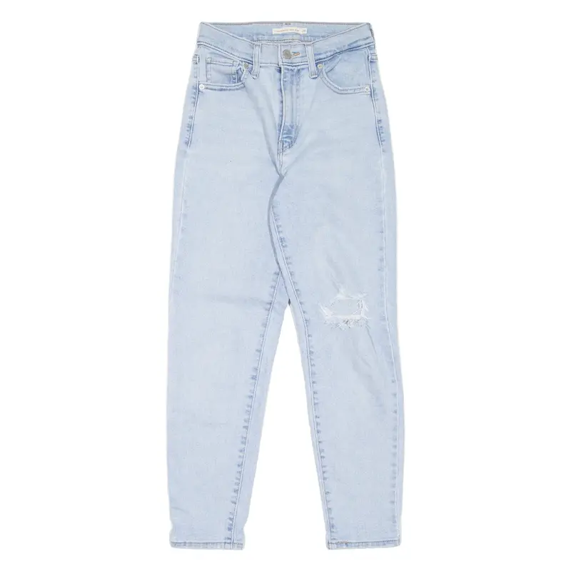 LEVI'S High Waisted Womens Jeans Blue Regular Mom W24 L27