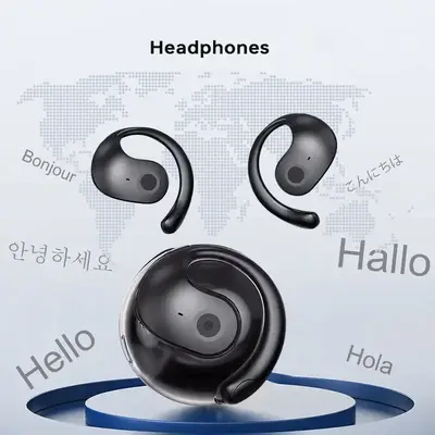 Open Ear Bluetooth Headphones - 60 Hours Playtime, IPX7 Waterproof, Bluetooth 5.4, Touch Control, Air Conduction Sport Earbud...