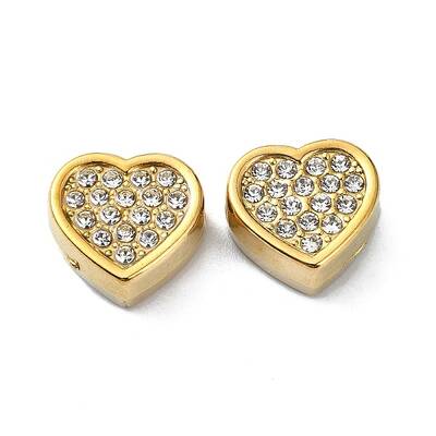 Heart Shape 304 Stainless Steel Beads