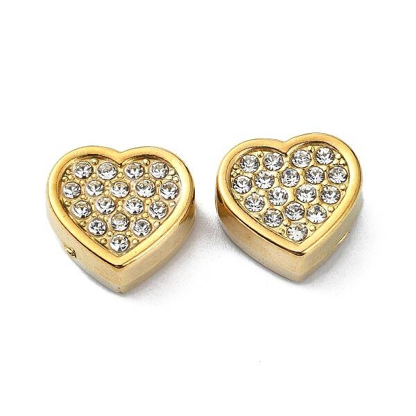 Heart Shape 304 Stainless Steel Beads