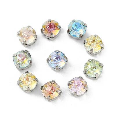 Brass Glass Rhinestone Sew on Rhinestones