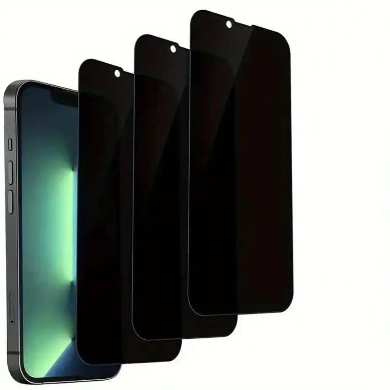 Tempered Glass Cellphone Privacy Screen Protector, Summer Anti-spy Smartphone Screen Protective Film for iPhone 16 15 1...