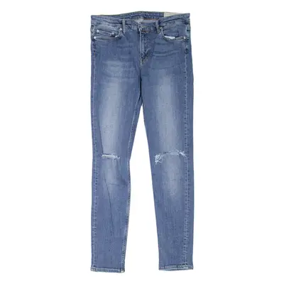 ALL SAINTS Mast Fit Distressed Womens Jeans Blue Slim Skinny W31 L30