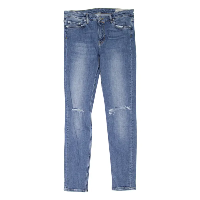 ALL SAINTS Mast Fit Distressed Womens Jeans Blue Slim Skinny W31 L30