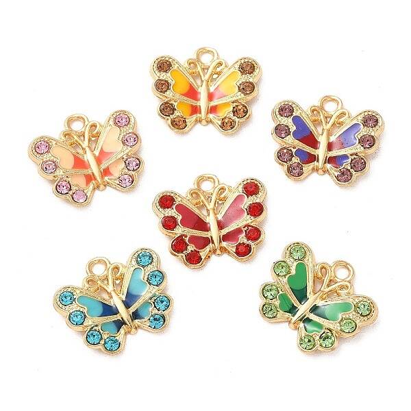 Rack Plating Alloy Enamel Pendants