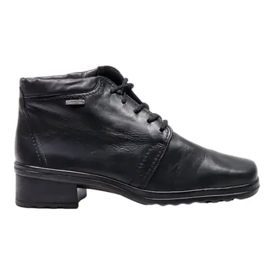 GABOR Ankle Boots Black Leather Womens UK 3.5