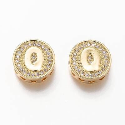 Golden Plated Brass Micro Pave Cubic Zirconia Multi-Strand Links