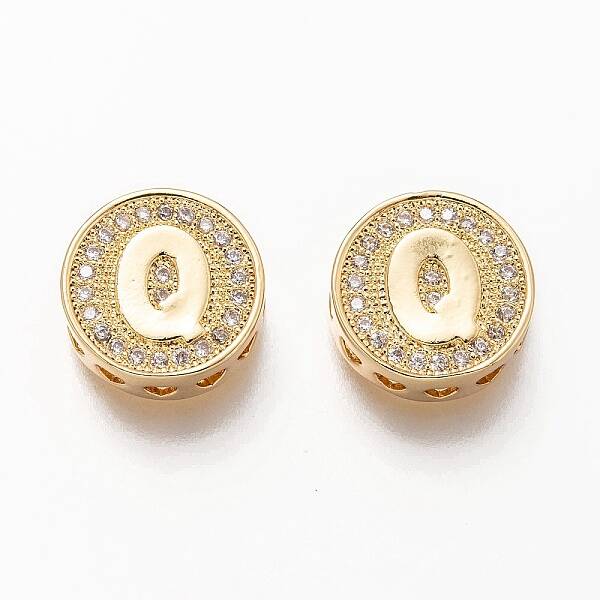 Golden Plated Brass Micro Pave Cubic Zirconia Multi-Strand Links