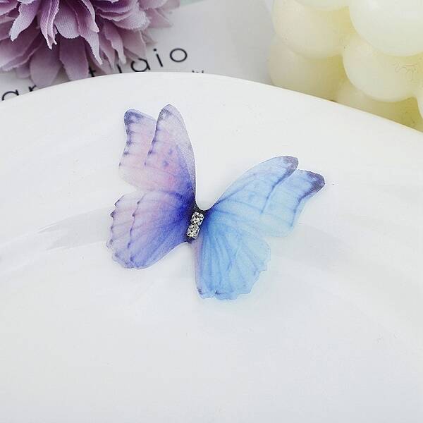 Gradient Color 2-Layer Fibre Tulle Ornament Accessories