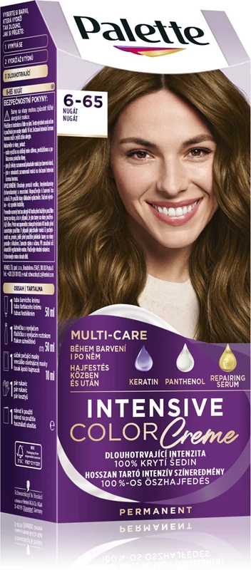 Schwarzkopf Palette Intensive Color Creme permanent hair dye color 6-65 (W5) Nougat